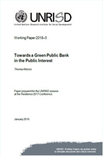 Towards a Green Public Bank in the Public Interest